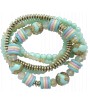 bracelet élastique pastel perles